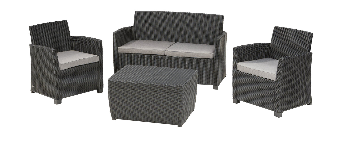 Keter Mia Outdoor Lounge Set - Graphite