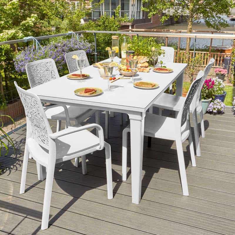 Keter Futura Dining Table - White