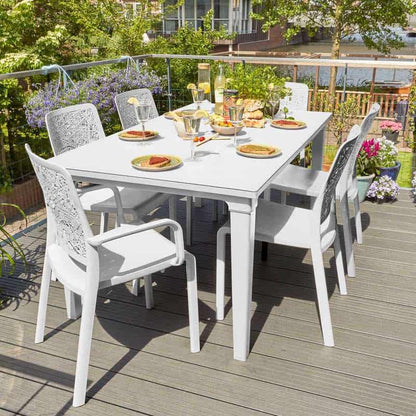 Keter Futura Dining Table - White