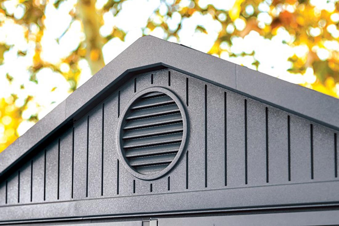 Keter Darwin 4x6 Garden Shed - Grey (1.3 x 1.9m)