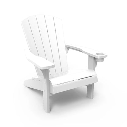 Keter Alpine Adirondack Chair - White - 2 PACK
