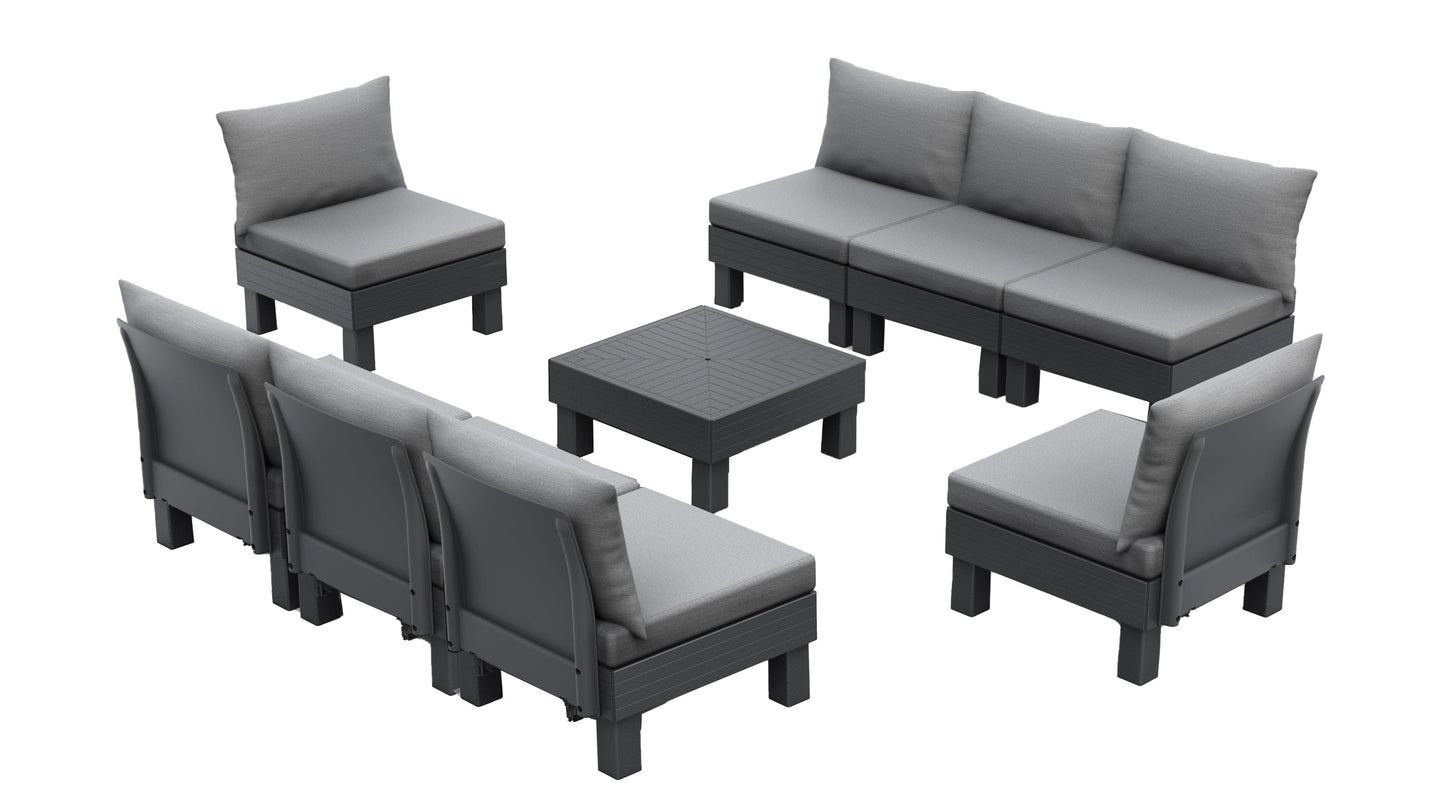 Keter Elements 8 Seater Modular Lounge Set