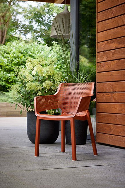 Keter Elisa Dining Chair: Terracotta - 6 PACK