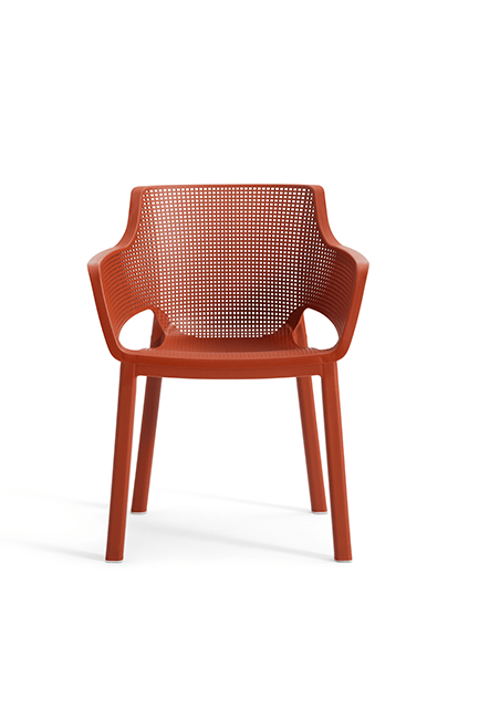 Keter Elisa Dining Chair: Terracotta - 6 PACK