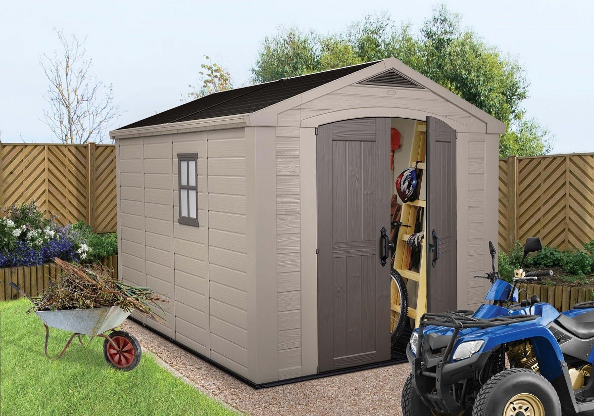 Keter Factor 8 x 11 Garden Shed (2.6 x 3.3m) - mazeproducts