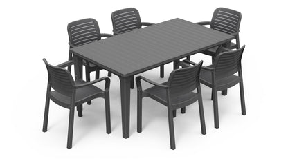 Keter Futura Chloe Dining Set- Graphite
