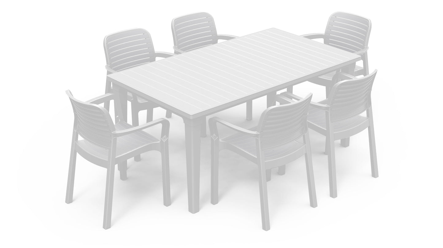 Keter Futura Chloe Dining Set- White