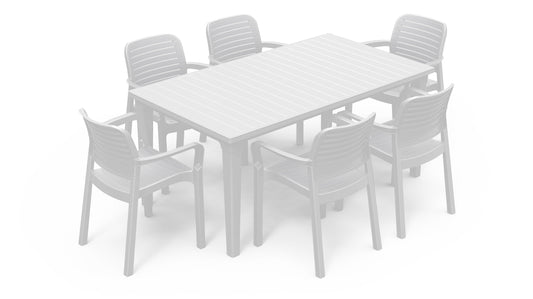 Keter Futura Chloe Dining Set- White