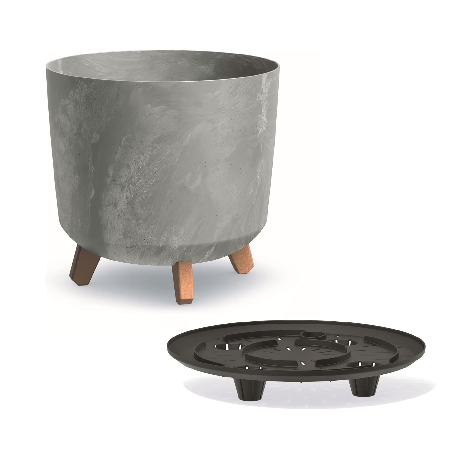 Gracia Tubus Planter 300 - Beton Concrete - mazeproducts
