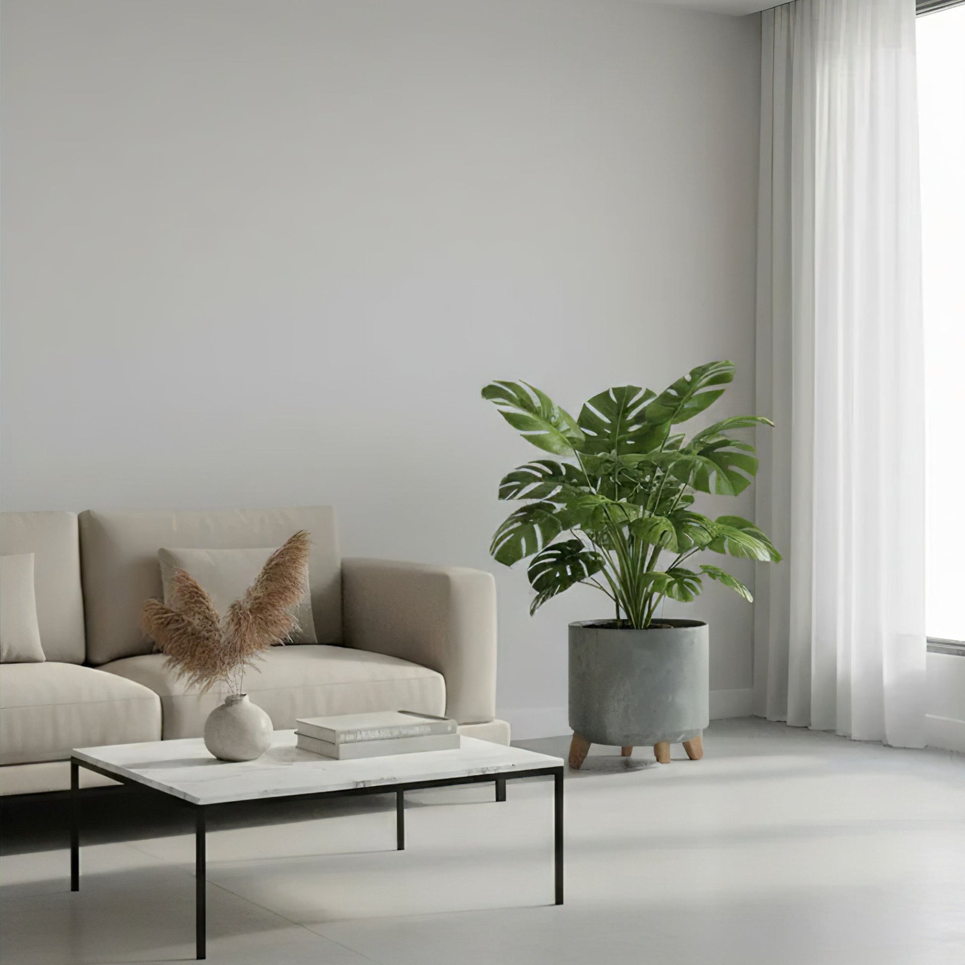 Gracia Tubus Planter 300 - Beton Concrete - mazeproducts