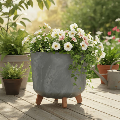 Gracia Tubus Planter 300 - Beton Concrete - mazeproducts