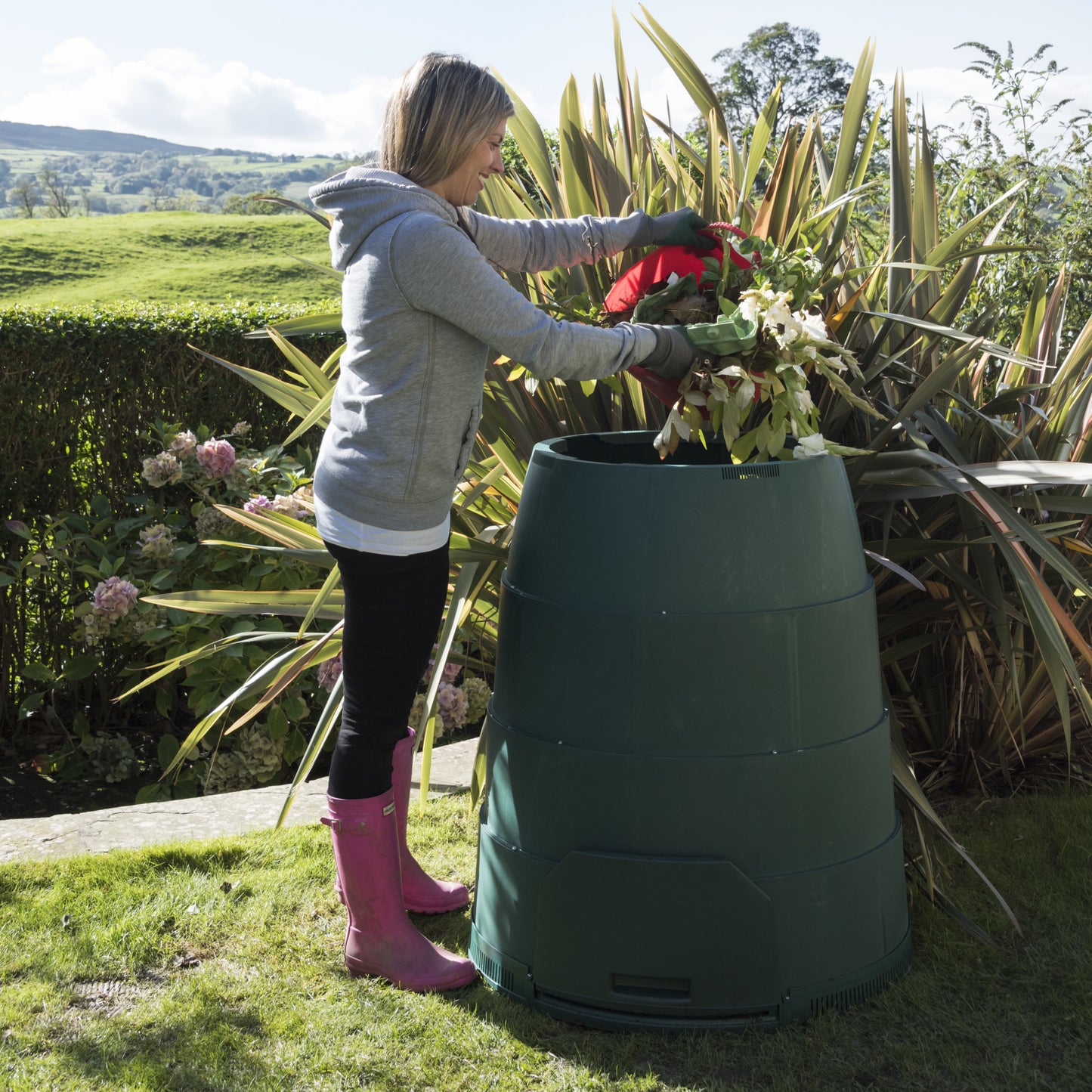 330L Green Johanna Compost Bin