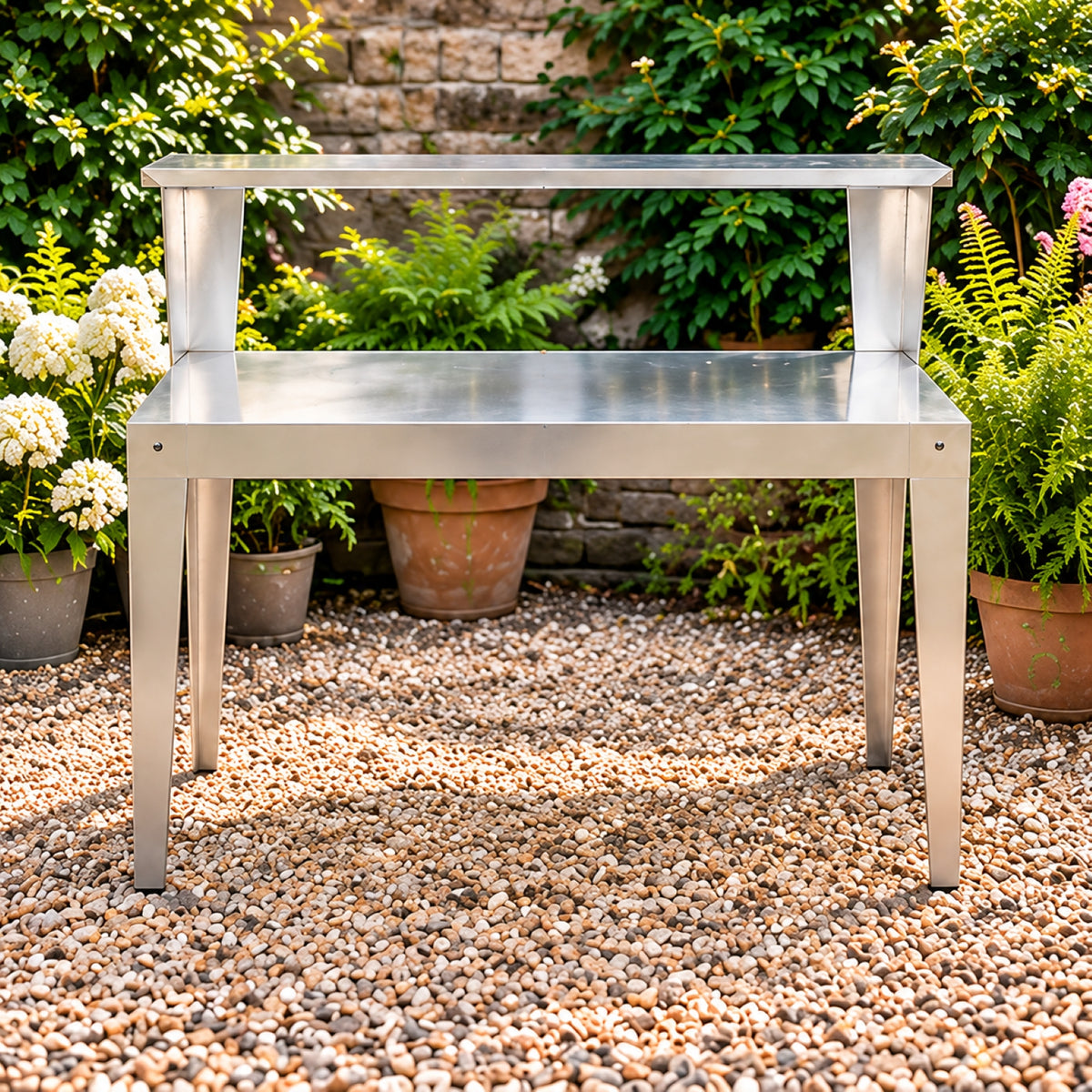 Greenhouse Steel Work Bench with Shelf