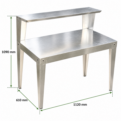 Greenhouse Steel Work Bench with Shelf