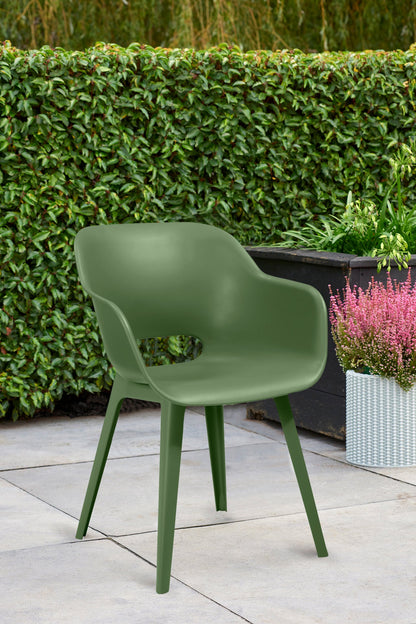 Keter Akola Dining Chair - Olive Green- 2 Pack