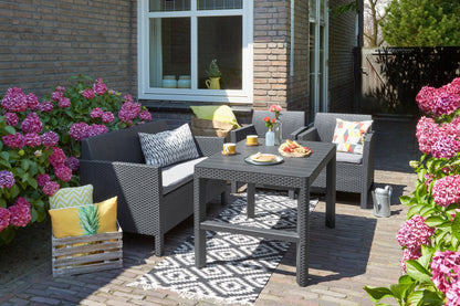 Keter Orlando Outdoor Lounge Set with Adjustable Coffee Table