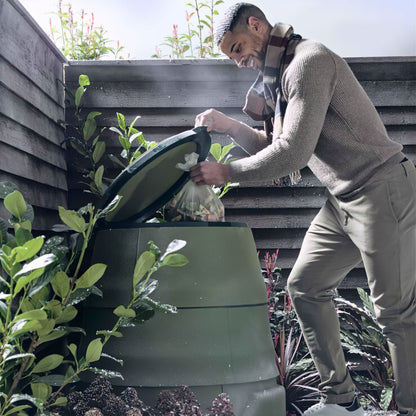 330L Green Johanna Compost Bin WITH Insulating Jacket