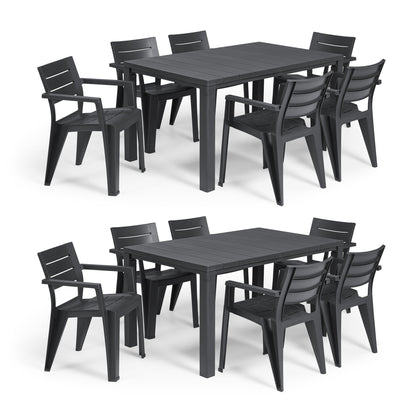 PRE ORDER: SEP. - Keter Julie 12 Seater Dining Set