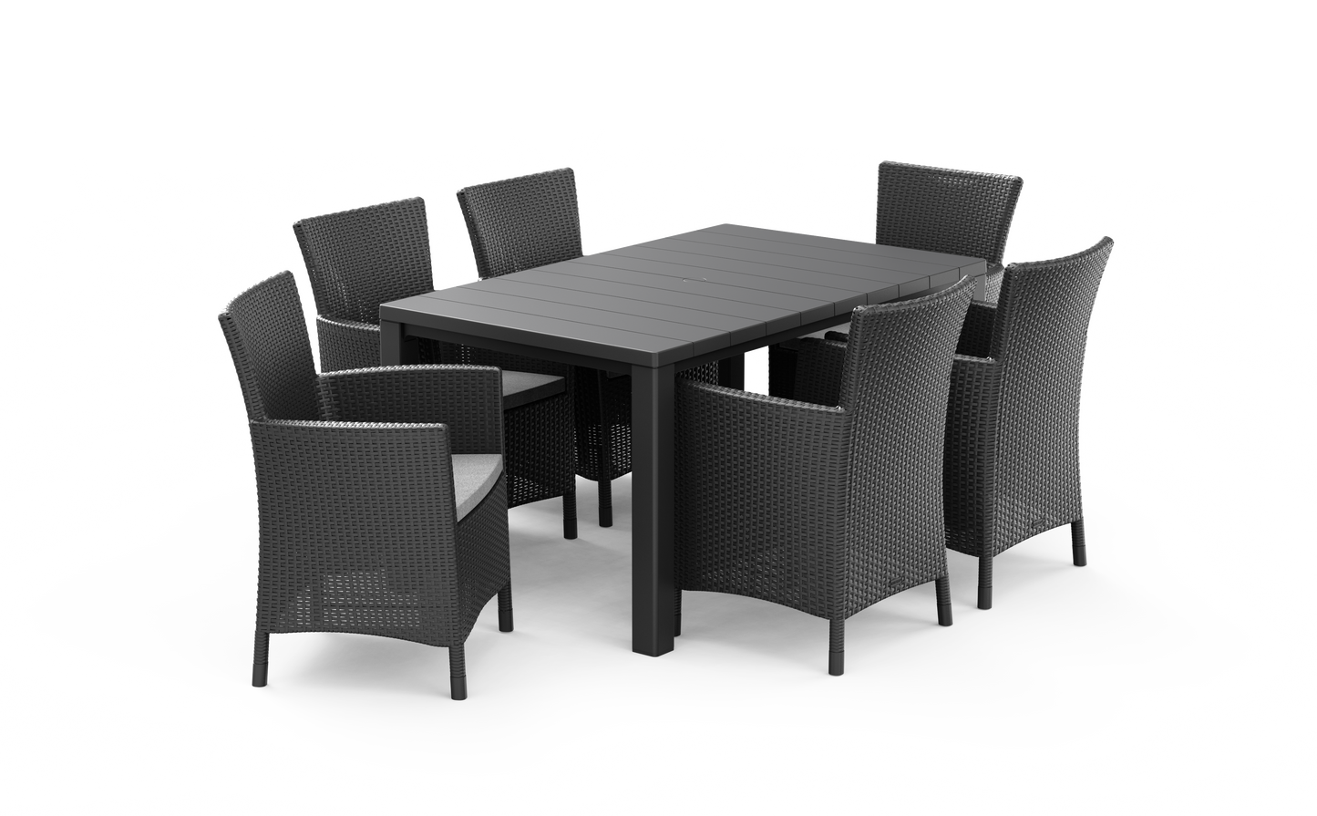 PRE ORDER: SEP. - Keter Julie Iowa Dining Set - Graphite