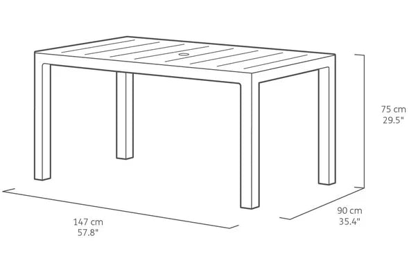PRE ORDER: SEP. - Keter Julie Dining Set