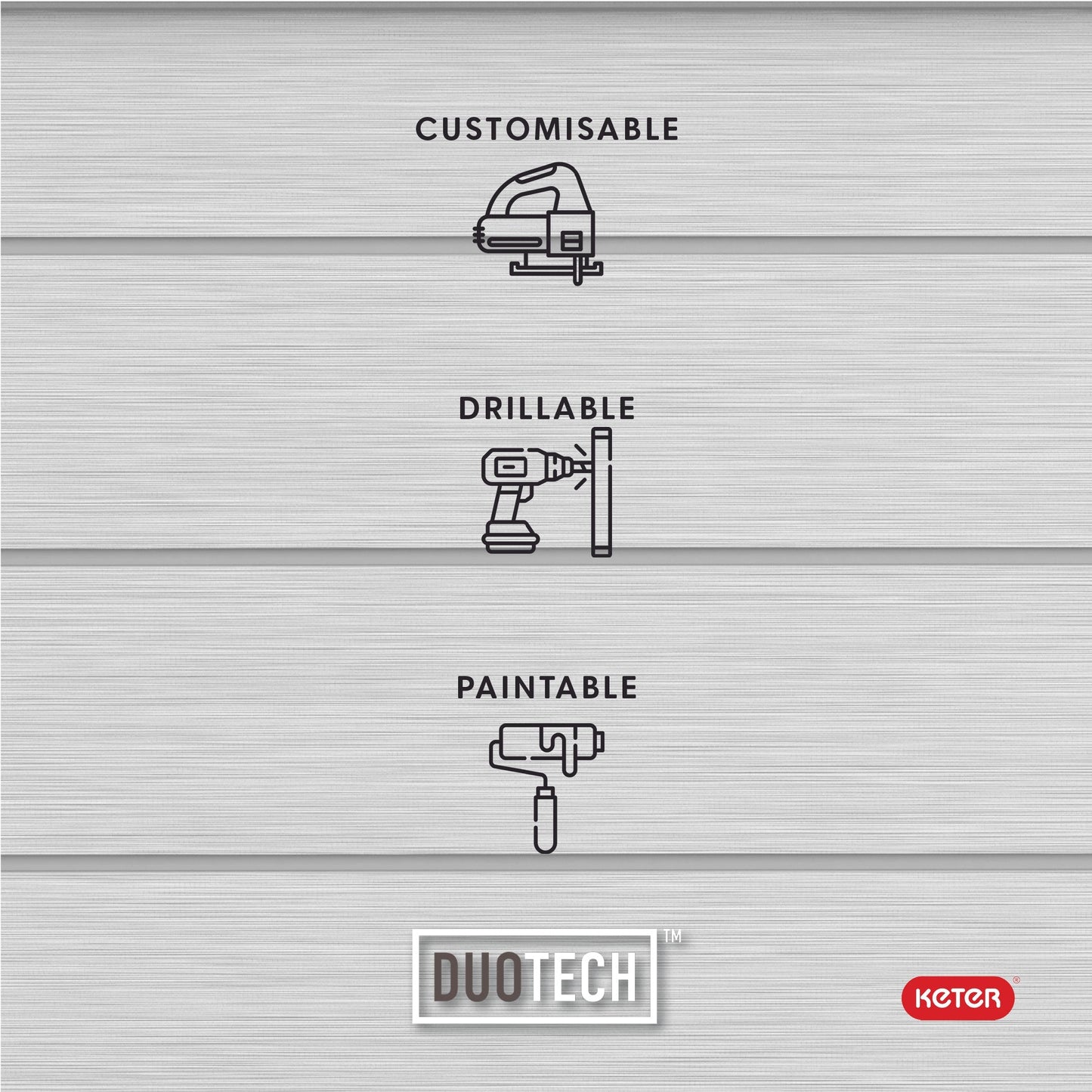 Keter Denali 570L Storage Box-Grey