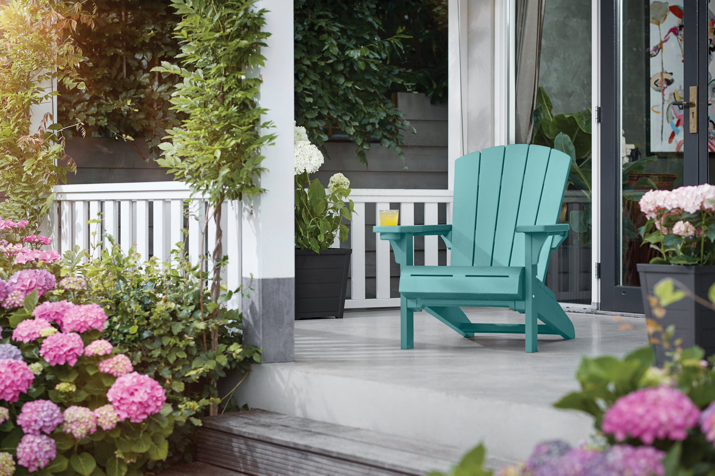 Keter Alpine Adirondack Chair - Aqua Teal
