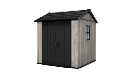 PRE ORDER: OCT. - Keter Apex Shed 7.5x7 -Stormgrey Look (2.3 x 2.2m)