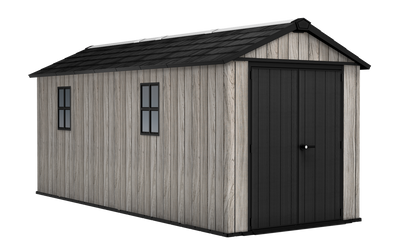 PRE ORDER: OCT. - Keter Apex Shed 7.5x17 - Stormgrey Look (2.3 x 5.2m)
