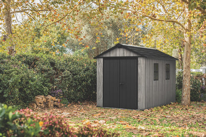 PRE ORDER: OCT - Keter Apex Shed 7.5x11 - Stormgrey Look (2.3 x 3.5m)