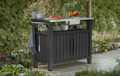 Keter Unity XL BBQ Entertainment Unit with Sink