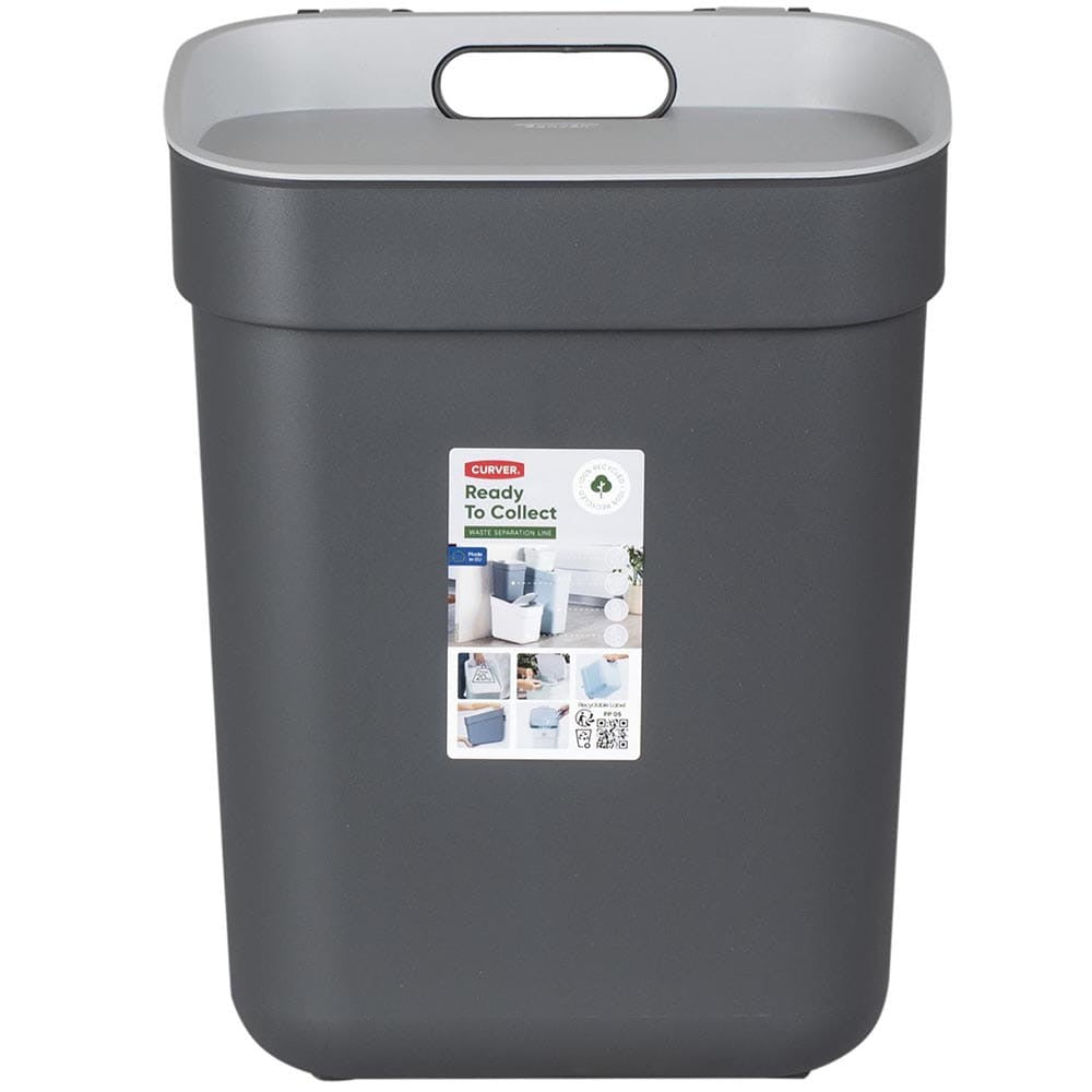 10L Ready to Collect Waste Separation Bin - Dark Grey