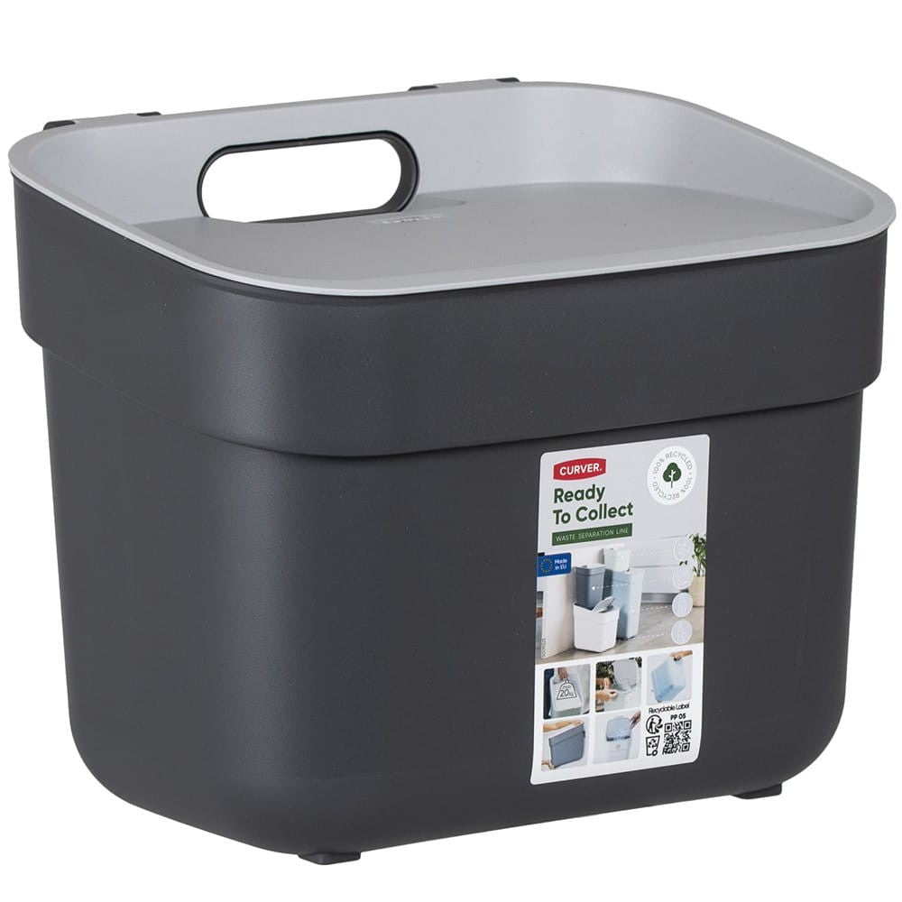 5L Ready to Collect Waste Separation Bin - Dark Grey