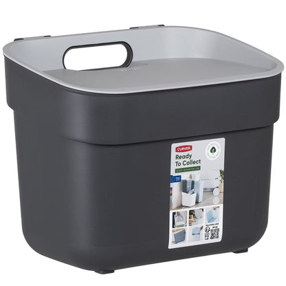 5L Ready to Collect Waste Separation Bin - Dark Grey