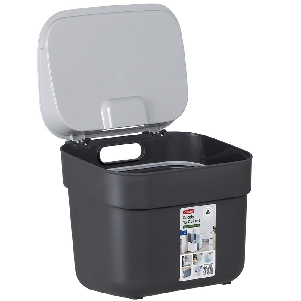 5L Ready to Collect Waste Separation Bin - Dark Grey