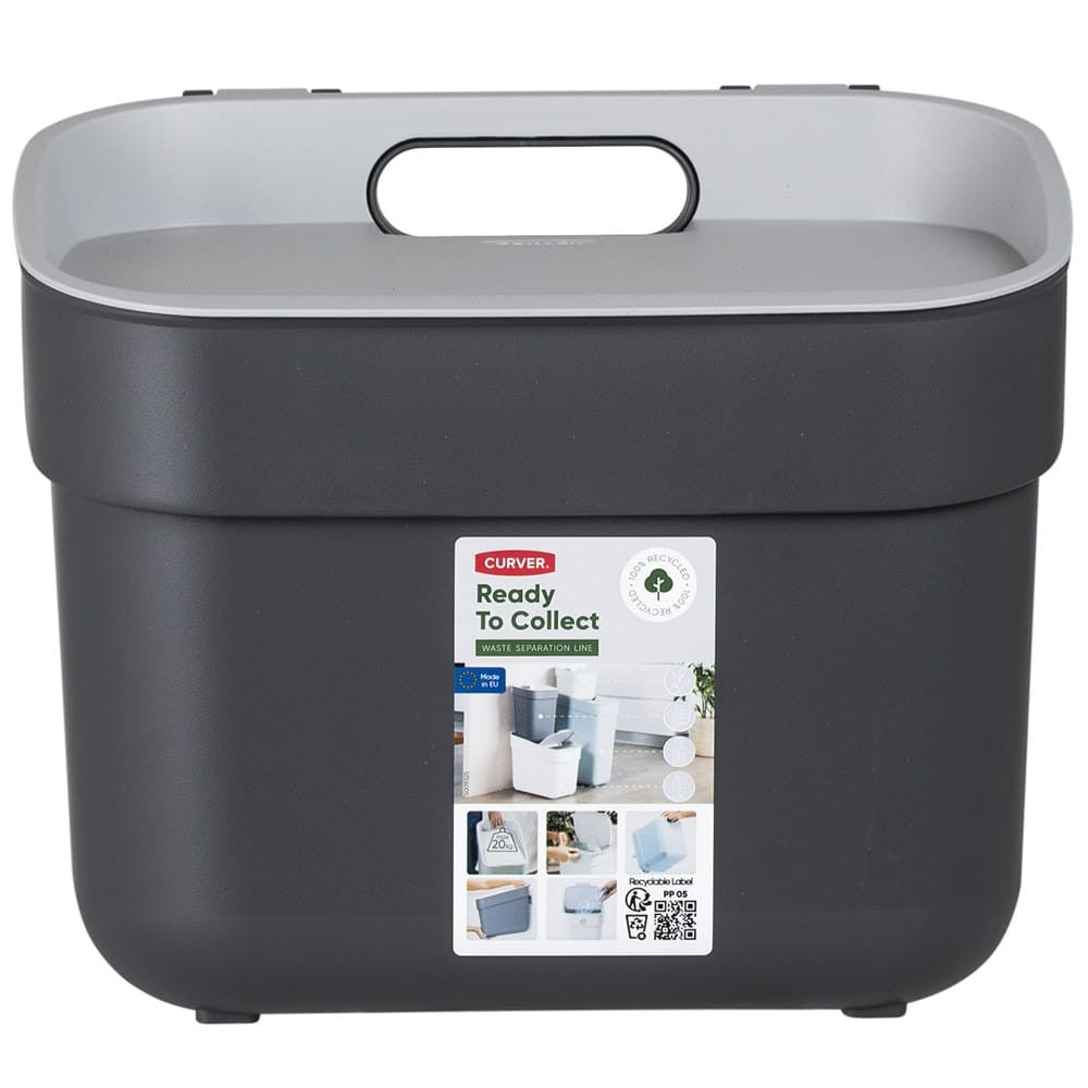 5L Ready to Collect Waste Separation Bin - Dark Grey