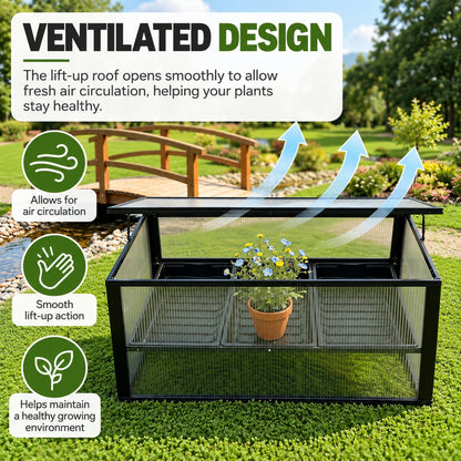 LS Cold Frame with Seedling Trays