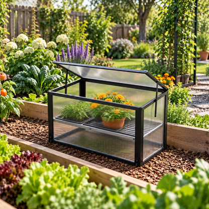 LS Cold Frame with Seedling Trays