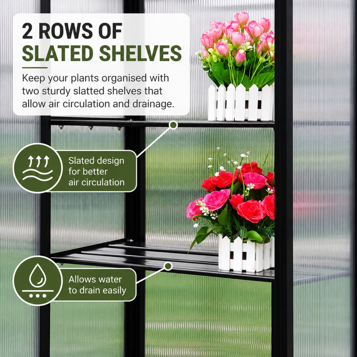 LS Mini Greenhouse with Shelves