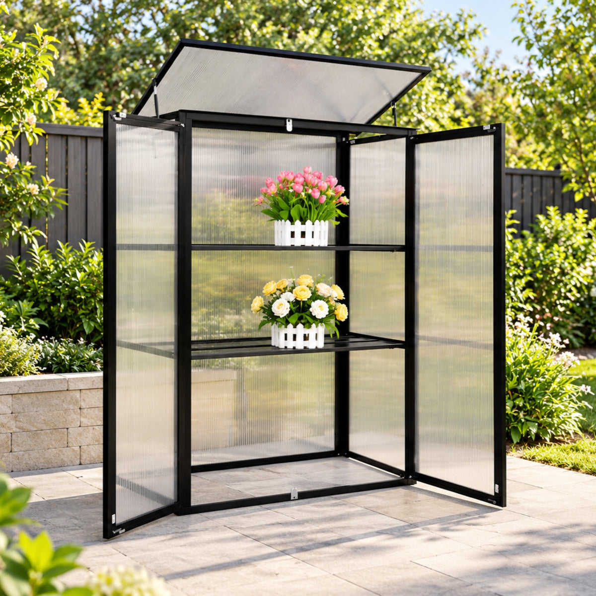 LS Mini Greenhouse with Shelves