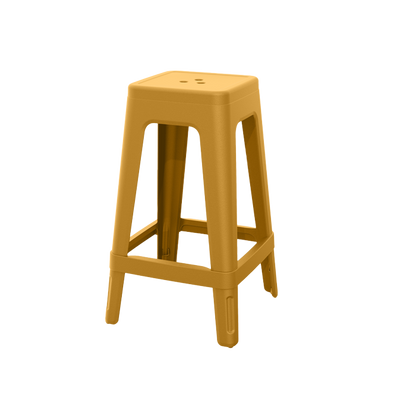 PRE ORDER: OCT. - Keter Lucca Indoor/Outdoor Bar Stool - Amber Yellow