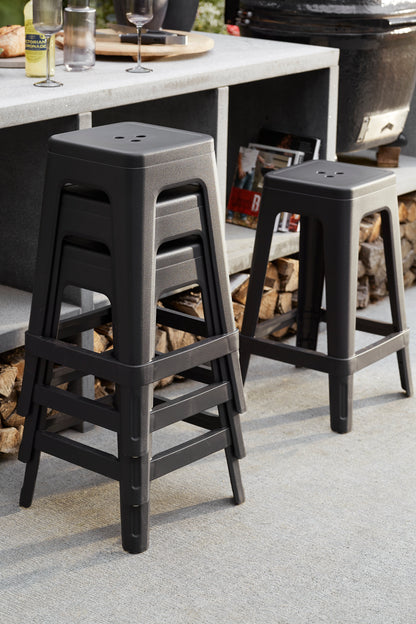 PRE ORDER: SEP. - Keter Lucca Indoor/Outdoor Bar Stool - 4 Pack