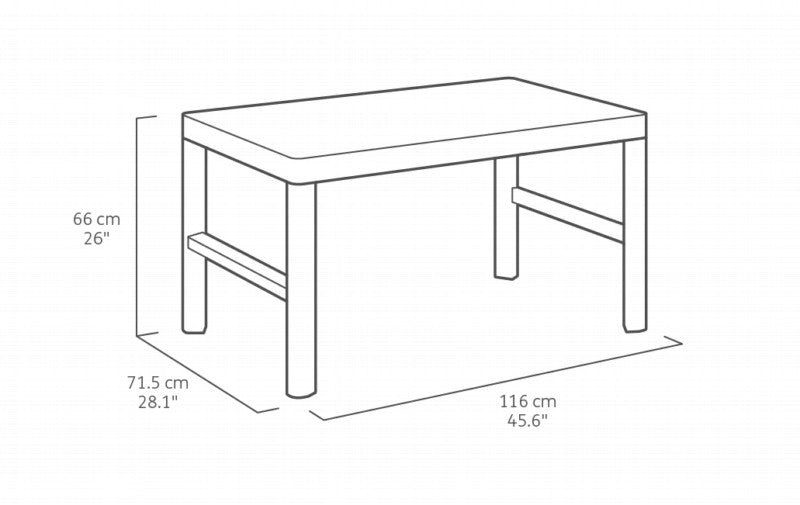Keter Claire 5 Seater Set with Lyon Table & Storage