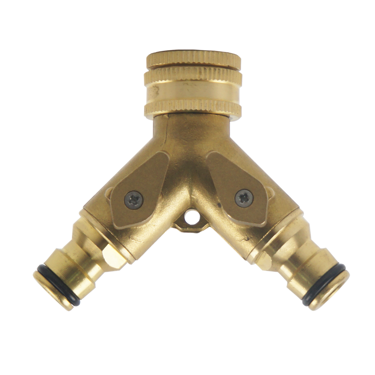 BRASS 2 Way Universal Tap Adaptor 1/2” & 3/4" - 12mm
