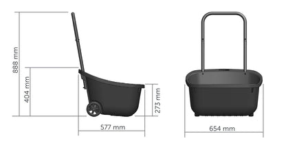 160L ROTO Twin Composter with Cart