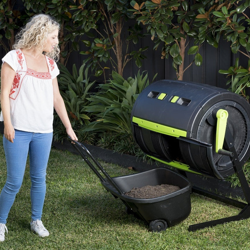 245L MAZE Compost Tumbler (Mega Bundle, 9L caddy)