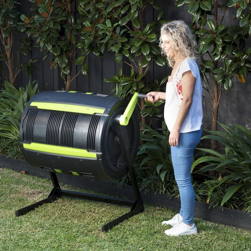 245L MAZE Compost Tumbler (Mega Bundle, 9L caddy)