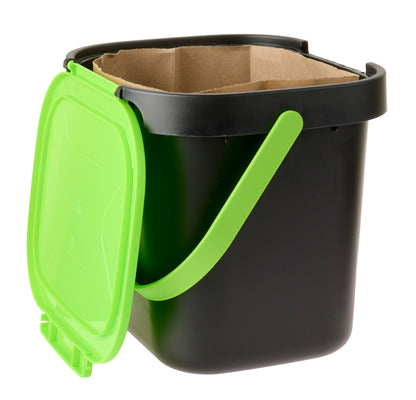 7L Compost Caddy with 10 Paper Bags