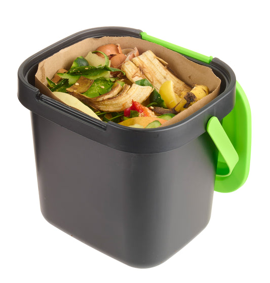 7L Compost Caddy with 10 Paper Bags