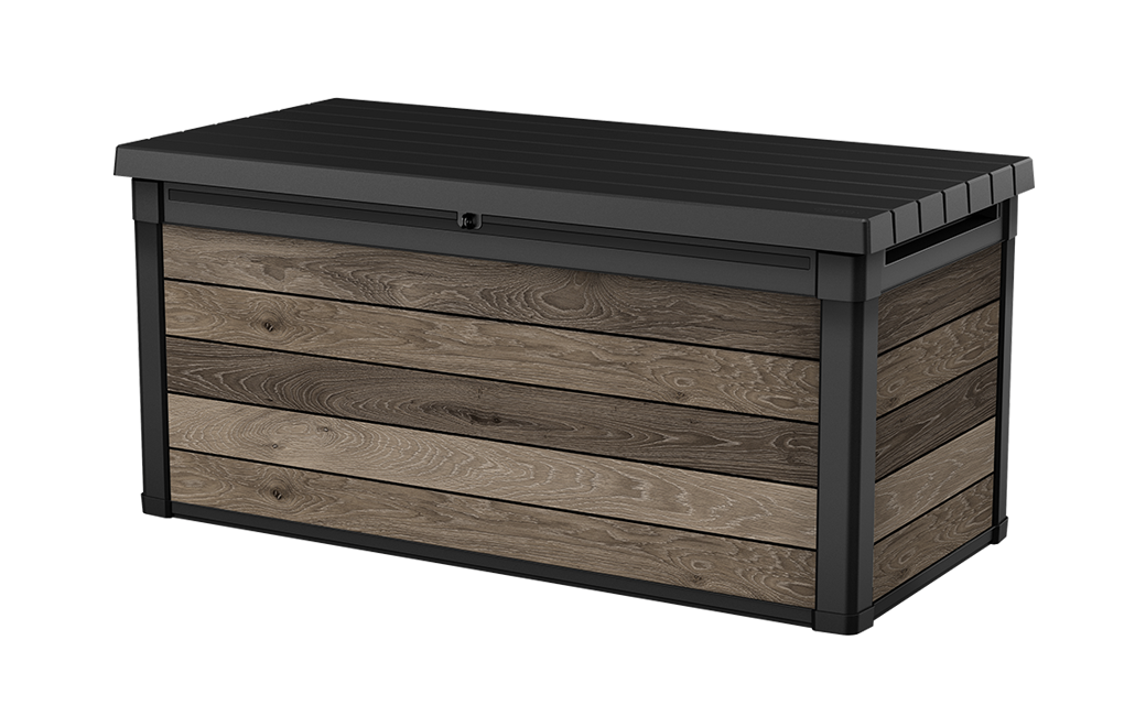 PRE ORDER: OCT. - Keter Signature 570L Storage Box - Walnut Look