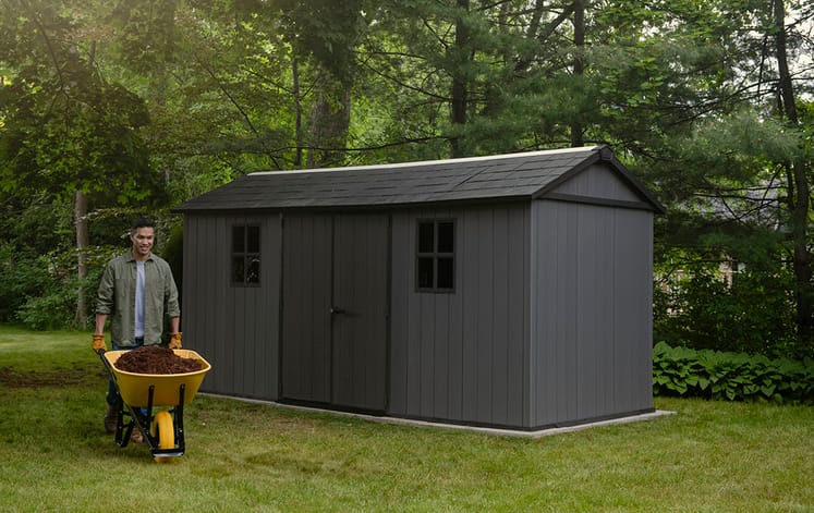Keter Newton Plus Shed 7.5x15 (2.3 x 4.7m) - mazeproducts